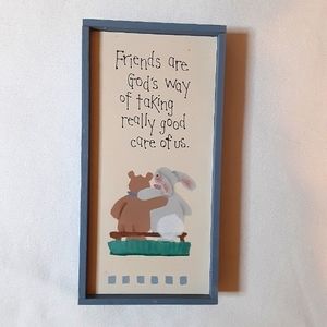 HANDCRAFTED wall hanging with verse